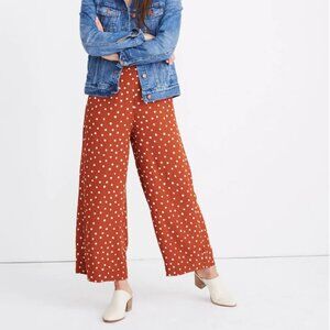 Madewell Tall Huston Pull-On Crop Pants in Inkspot Dots